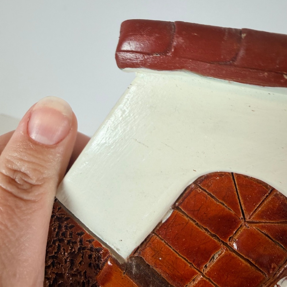 Handmade‎ Ceramic Mediterranean Style House Figurine Display Decor - Picture 2 of 11